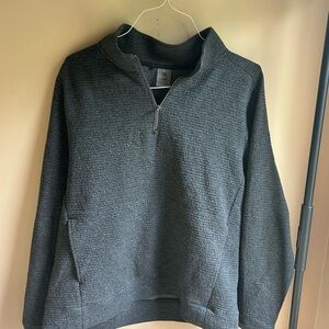 DSG Men's Charcoal Zip-Up Sweater